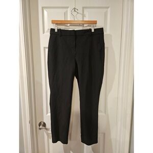 J.Crew Ruby Slim Cropped Pant Women's 12 Black Stretch Twill‎